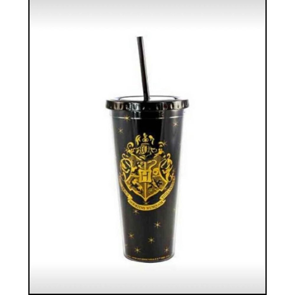 NEW Harry Potter Hogwarts Seal Collectable Tumbler Cup and Straw Y2K Fandom Gift